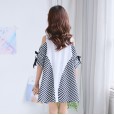Children's clothing, girls' dresses, summer clothes, new children's style, big children's dresses, off-the-shoulder fashionable girls, princess dresses