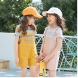 Summer children's short-sleeved suits girls suits summer style fashionable 7-9 years old girls overalls