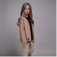 Boys and girls spring sweaters, big children's parent-child cardigans, children's knitted long-sleeved letter embroidered jackets
