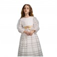 Children's clothing girls princess skirt flower girl red pettiskirt mid-large children's clothing dress long skirt
