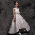Children's clothing girl sleeveless princess dress in the big boy piano performance flower girl wedding dress skirt
