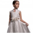 Children's clothing girl sleeveless princess dress in the big boy piano performance flower girl wedding dress skirt