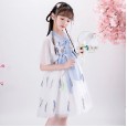 Chinese style girl dress summer new improved children's princess dress hanfu costume gauze pettiskirt