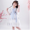 Chinese style girl dress summer new improved children's princess dress hanfu costume gauze pettiskirt