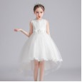 Children's dress skirt summer girl princess pettiskirt bow girl dress cotton