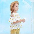 Summer new children's suit children's clothing strapless tops shorts fruit print girls suit