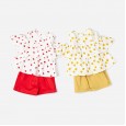 Summer new children's suit children's clothing strapless tops shorts fruit print girls suit