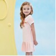Summer new college style short-sleeved girls dress children's clothing pleated skirt swing sports POLO skirt