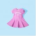 Summer new beaded mesh sports children's skirt children's clothing letter printed girls POLO dress