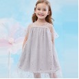 Summer new mesh gauze princess dress children's dress star moon sequin girl dress