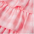 Summer new children's skirt children's clothing fresh plaid cake skirt short sleeve girls dress