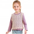 Spring new children's clothing children's long-sleeved T-shirt retro palace style girls lace bottoming shirt