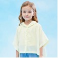 Summer new children's jacket jacquard air-conditioned clothing children's clothing girls hooded sunscreen clothing cardigan