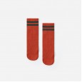 1-7 years old college wind and color striped medium tube socks 1 pair