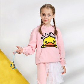 Little yellow duck spring and autumn fun cute duckbill hooded fashion girls sweater hooded hooded sweater