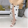 Thick with the word sandals open toe wear sandals and slippers simple half drag female tide