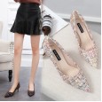 Women's shoes new shoes women's tide wild single shoes women's wedding shoes will be fine with OL pointed high heels