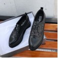 Sponge shoes women thick bottom new sequins wild small leather shoes increased lace-up single shoes style women's shoes