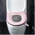 Toilet seat cushion with handle plush in winter toilet seat cover cushion with zipper