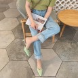 Summer Roman style fashion wild and comfortable thick with cross strap wild OL cool female half slippers