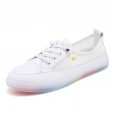 Spring and summer new women's shoes microfiber small daisies white shoes net shoes sports ladies casual shoes women
