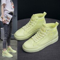 Spring and summer new fashion women's shoes microfiber wild thick bottom white shoes sports students casual shoes women