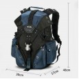 Tide Backpack Large Capacity Multifunctional Outdoor Leisure - Deep Blue 