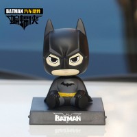 New Captain Batman Tree Hero Car Decoration Spring Shaking Head Doll Cartoon Creative Car Decoration Car Decoration