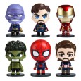 Genuine Authorized Avengers 4 Car Decoration Marvel Hero Series Doll Creative Car Accessories