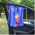 Car sun block cartoon suction cup sunshade creative cute car window shade cloth sunscreen heat insulation block sunscreen curtain