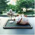 Lucky Cat Car Decoration Creative Diamond Lucky Cat Center Console Decoration Doll Cartoon Car Interior Decoration