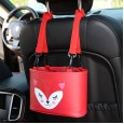Car cartoon creative hanging type car storage bucket car multifunctional seat back trash bin storage box