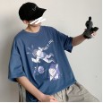 The new summer t-shirt boy trend loose wild style short sleeve tide brand