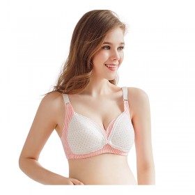 Nursing bra, pregnant women, underwear, bra, feeding during pregnancy, anti-sagging, gathering, postpartum, pure cotton, no steel ring