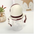 Wide diameter PP material robot bottle 1-3 years old baby bottle curved anti-fall bottle with handle