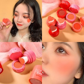 XIXI girl heart cushion love blush kiss sweet blush cream soda orange