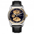 Wallace watch double-sided hollow automatic mechanical watch business luminous belt men's watch casual waterproof watch