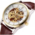 Wallace watch men's automatic mechanical watch waterproof double-sided hollow luminous steel belt fashion trend watch men