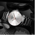 Wallace watch male steel belt business casual luminous calendar watch fashion trend waterproof watch