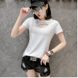 Spring and summer new sexy t-shirt women's short-sleeved shirt fashion half-sleeved tide