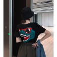 White short-sleeved T-shirt female summer new wave of super fire cotton t-shirt loose shirt