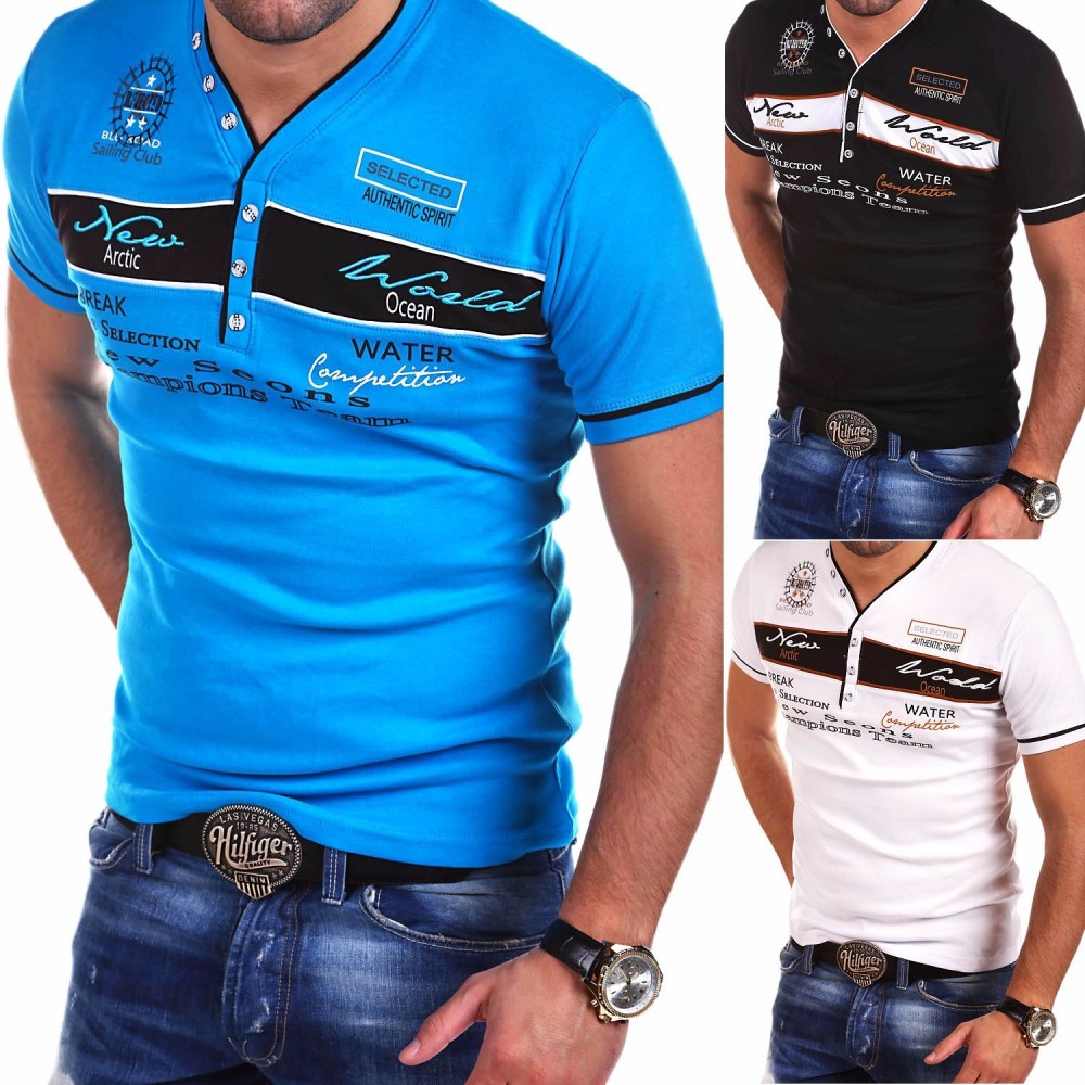 Trendy Men's T-shirt Top New Men's Fashion Casual Short Sleeve T-shirt Men