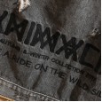 Autumn new men's simple fashion denim jacket jacket trendy wild casual fashion embroidery