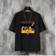 Pure cotton youth summer printed T-shirt men's casual shirt youth fashion