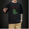 Youth summer printing casual short-sleeved T-shirt male youth fashion comfortable and cute