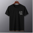 Summer casual fashion men's round neck T-shirt new short-sleeved top comfortable fashion travel