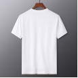 Summer casual fashion men's round neck T-shirt new short-sleeved top comfortable fashion travel