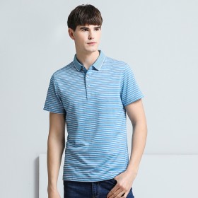 Summer men's short-sleeved lapel POLO shirt fashion version casual men's short-sleeved comfortable burst