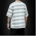 Spring new casual short-sleeved T-shirt youth popular comfortable fashion casual style stripes