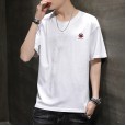 Summer new hooded short-sleeved men's tide brand jacket loose young students handsome T-shirt